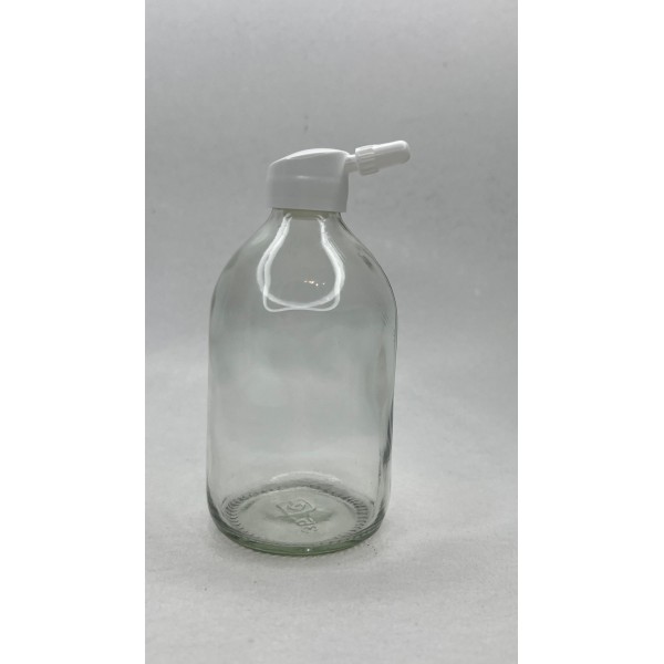100 ml Şeffaf Cam Flakon (Penisilin Şişesi) Tank Damlalıklı Kör Tıpalı