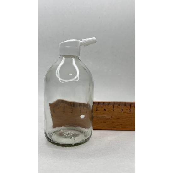 100 ml Şeffaf Cam Flakon (Penisilin Şişesi) Tank Damlalıklı Kör Tıpalı