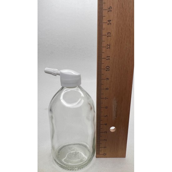 100 ml Şeffaf Cam Flakon (Penisilin Şişesi) Tank Damlalıklı Kör Tıpalı