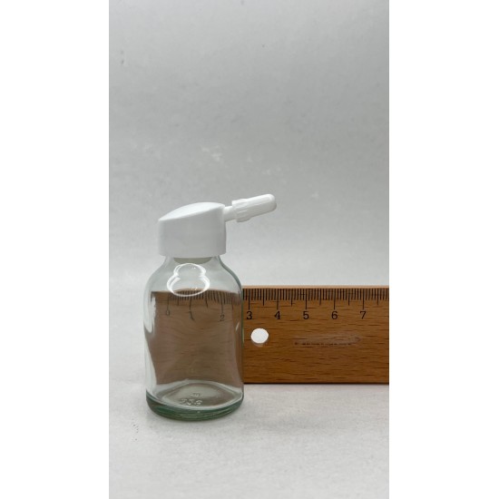 20 ml Şeffaf Cam Flakon (Penisilin Şişesi) Tank Damlalıklı ve Kör Tıpalı