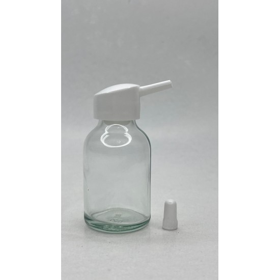 25 ml Şeffaf Cam Flakon (Penisilin Şişesi) Tank Damlalıklı ve Kör Tıpalı