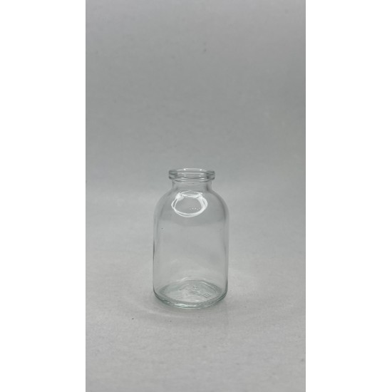 30 ml Şeffaf Cam Flakon (Penisilin Şişesi) Tank Damlalıklı ve Kör Tıpalı