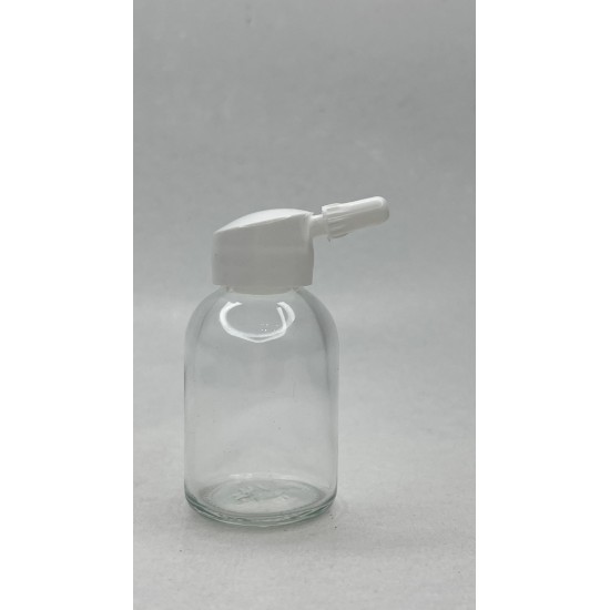 30 ml Şeffaf Cam Flakon (Penisilin Şişesi) Tank Damlalıklı ve Kör Tıpalı