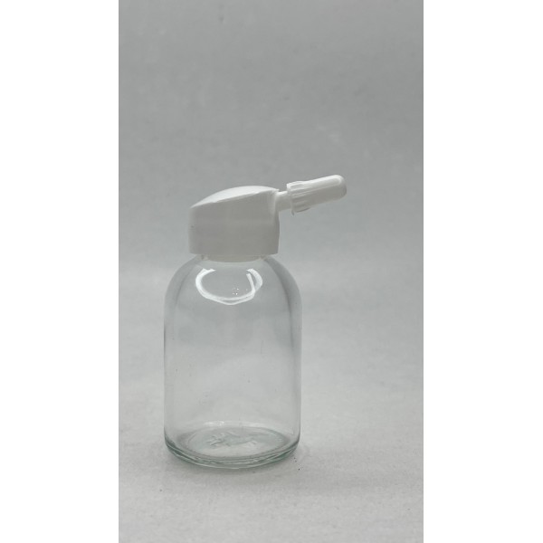 30 ml Şeffaf Cam Flakon (Penisilin Şişesi) Tank Damlalıklı ve Kör Tıpalı