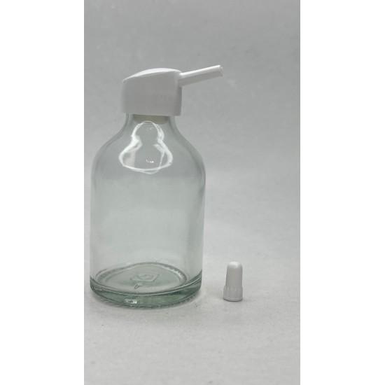 50 ml Şeffaf Cam Flakon (Penisilin Şişesi) Tank Damlalıklı ve Kör Tıpalı