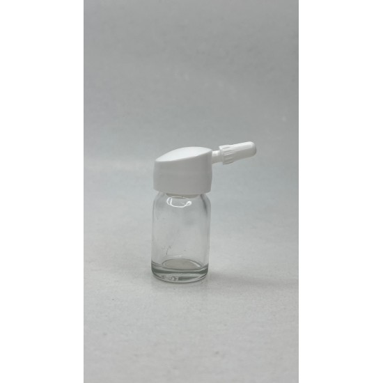 6 ml Şeffaf Cam Flakon (Penisilin Şişesi) Tank Damlalıklı ve Kör Tıpalı