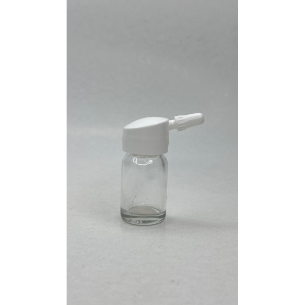 6 ml Şeffaf Cam Flakon (Penisilin Şişesi) Tank Damlalıklı ve Kör Tıpalı