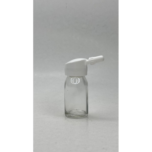 8 ml Şeffaf Cam Flakon (Penisilin Şişesi) Tank Damlalıklı ve Kör Tıpalı