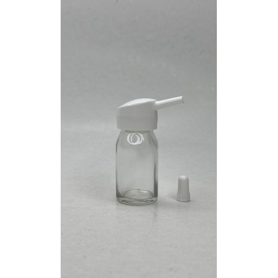 8 ml Şeffaf Cam Flakon (Penisilin Şişesi) Tank Damlalıklı ve Kör Tıpalı