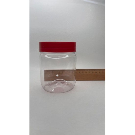 500ml-seffaf-pet-gida-kavanozu-kirmizi-vidali-kapakli