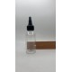 100 ml Şeffaf Plastik Şişe (PET) Siyah Asansör Kapaklı (Çevirmeli Damlatmalı Kapak)