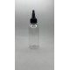 150 ml Şeffaf Plastik Şişe (PET) Siyah Asansör Kapaklı (Çevirmeli Damlatmalı Kapak)