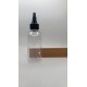 150 ml Şeffaf Plastik Şişe (PET) Siyah Asansör Kapaklı (Çevirmeli Damlatmalı Kapak)