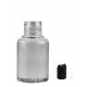 60 ml Şeffaf Plastik Şişe (PET) Siyah Disc Top Kapaklı