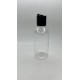 150 ml Şeffaf Plastik Şişe (PET) Siyah Disc Top Kapaklı