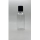 150 ml Şeffaf Plastik Şişe (PET) Siyah Disc Top Kapaklı