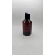 250 ml Kahverengi Plastik Şişe (PET) Siyah Disc Top Kapaklı