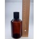 250 ml Kahverengi Plastik Şişe (PET) Siyah Disc Top Kapaklı