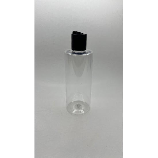 250 ml Şeffaf Plastik Şişe (PET) Disc Top Kapaklı