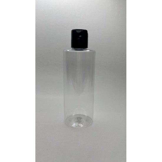 250 ml Şeffaf Plastik Şişe (PET) Disc Top Kapaklı