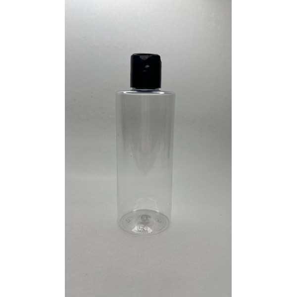 250 ml Şeffaf Plastik Şişe (PET) Disc Top Kapaklı