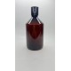 500 ml Kahverengi Plastik Şişe (PET) Siyah Disc Top Kapaklı