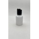 60 ml Beyaz Plastik Şişe (PET) Siyah Disc Top Kapaklı