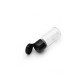 10 ml Şeffaf Plastik Şişe (PET) Siyah Fliptop Kapaklı