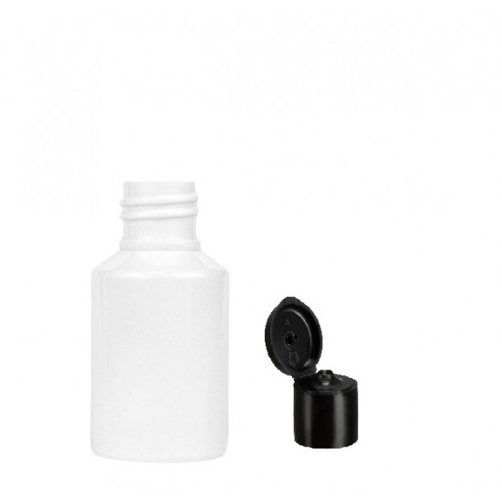 60ml Pet Beyaz Şişe Açmalı Fliptop Kapaklı