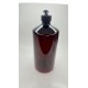 1000 ml Kahverengi Plastik Şişe (PET) Siyah Açmalı Kapaklı (Erka Kapak)
