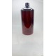 1000 ml Kahverengi Plastik Şişe (PET) Siyah Açmalı Kapaklı (Erka Kapak)
