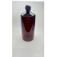 1000 ml Kahverengi Plastik Şişe (PET) Siyah Açmalı Kapaklı (Erka Kapak)