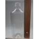 1000 ml Şeffaf Plastik Şişe (PET) Beyaz Açmalı Kapaklı (Erka Kapak)