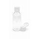 100 ml Şeffaf Plastik Şişe (PET) Beyaz Fliptop Kapaklı