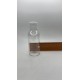 100 ml Şeffaf Plastik Şişe (PET) Beyaz Fliptop Kapaklı