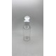 100 ml Şeffaf Plastik Şişe (PET) Beyaz Fliptop Kapaklı