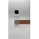 100 ml Şeffaf Plastik Şişe (PET) Siyah Fliptop Kapaklı