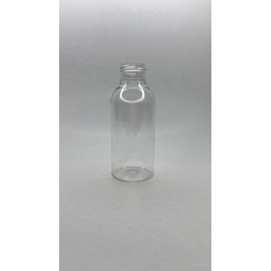 100 ml Şeffaf Plastik Şişe (PET) Siyah Fliptop Kapaklı