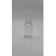 10 ml Şeffaf Plastik Şişe (PET) Beyaz Fliptop Kapaklı