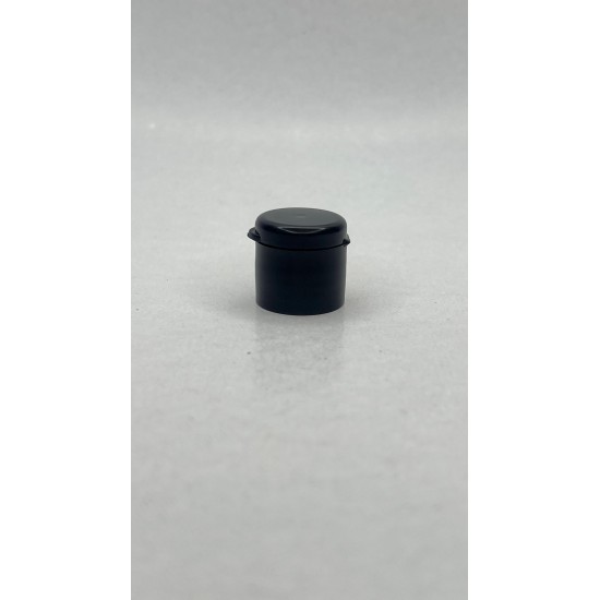 10 ml Şeffaf Plastik Şişe (PET) Siyah Fliptop Kapaklı