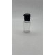 10 ml Şeffaf Plastik Şişe (PET) Siyah Fliptop Kapaklı