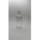 150 ml Şeffaf Plastik Şişe (PET) Beyaz Fliptop Kapaklı