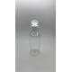 150 ml Şeffaf Plastik Şişe (PET) Beyaz Fliptop Kapaklı
