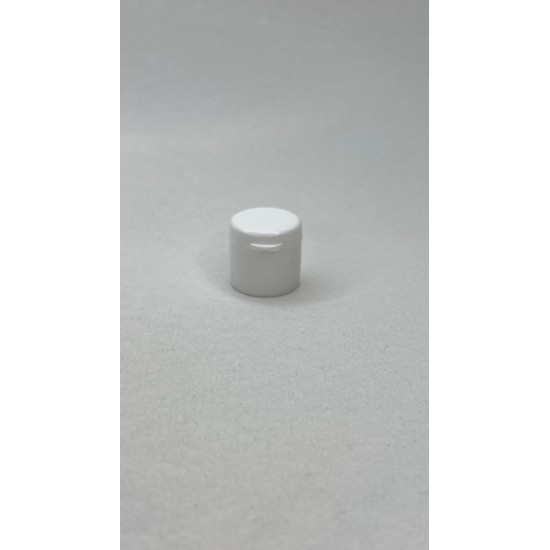 20 ml Şeffaf Plastik Şişe (PET) Beyaz Fliptop Kapaklı