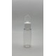 20 ml Şeffaf Plastik Şişe (PET) Beyaz Fliptop Kapaklı