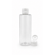 250 ml Şeffaf Plastik Şişe (PET) Beyaz Fliptop Kapaklı