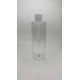 250 ml Şeffaf Plastik Şişe (PET) Beyaz Fliptop Kapaklı