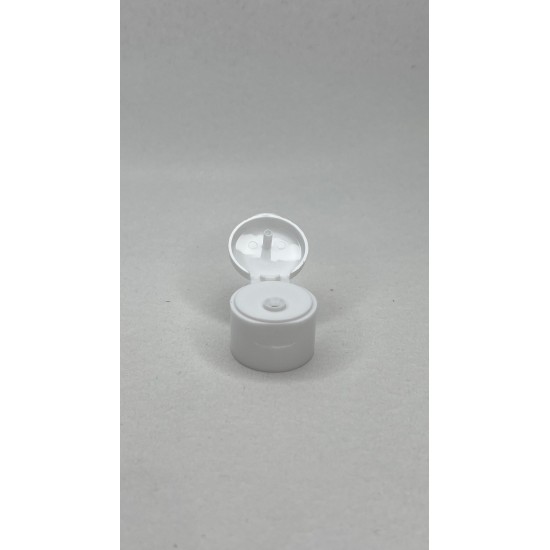 250 ml Şeffaf Plastik Şişe (PET) Beyaz Fliptop Kapaklı