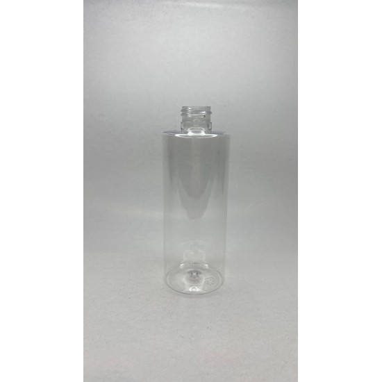 250 ml Şeffaf Plastik Şişe (PET) Siyah Fliptop Kapaklı
