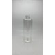 250 ml Şeffaf Plastik Şişe (PET) Siyah Fliptop Kapaklı